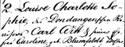 bap Louise Witt d.o Carl Witt